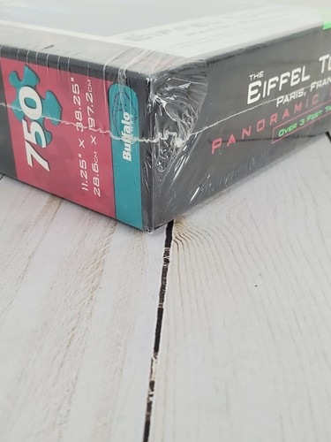 Buffalo Games:The Eiffel Tower Glow In the Dark Panoramic 750 Piece Puzzle - New - Picture 3 of 7