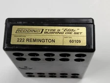 60109 REDDING TYPE-S ELITE BUSHING 3-DIE SET - 222 REMINGTON - NEW - FREE SHIP!
