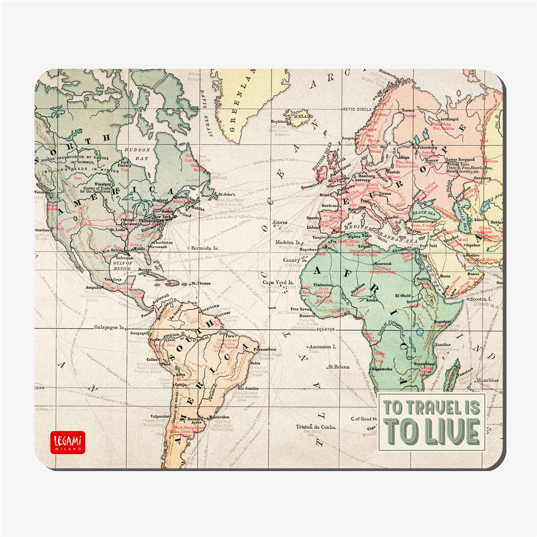 Mousepad Fantasia  World Map | Legami