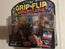 WCW Toy Biz Grip 'N' Flip Series 1 Chris Jericho & Dean Malenko MOC NIB