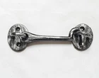 SIlver Antique Pewter Iron Cabin Hook and Eye 100mm 4" inch Door Shed Gate