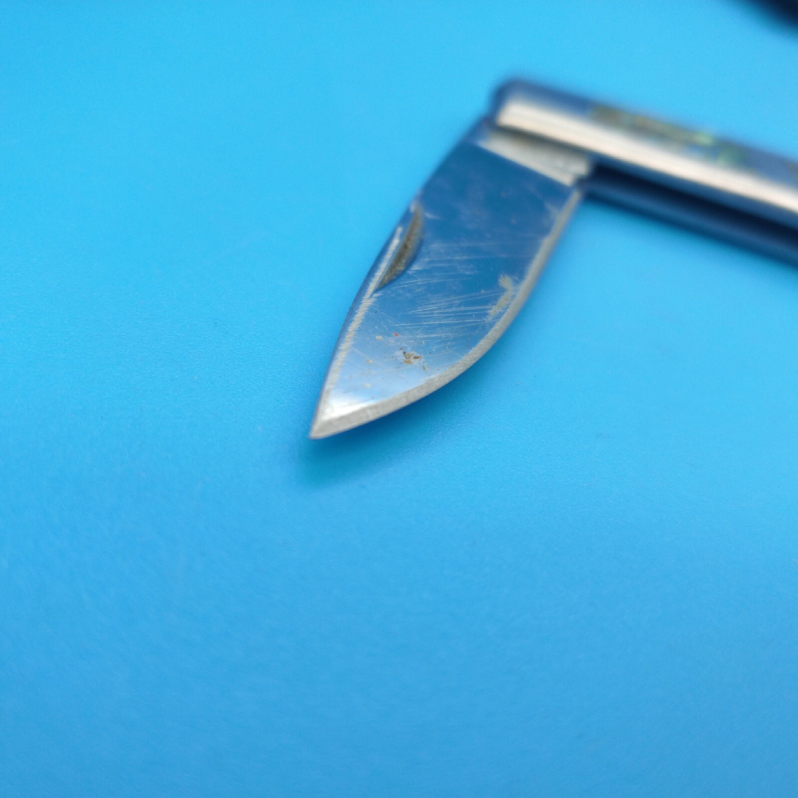 A. G. Russell Small Folding Pocket Knife Mother Of Pearl Handle Made In