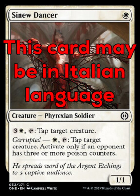 MTG SINEW DANCER FOIL EXC - SEHNENTÄNZER 32 - ONE - MAGIC