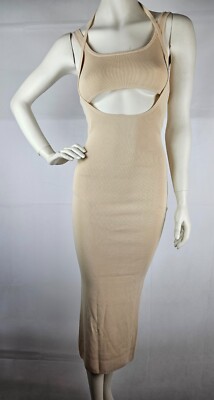 Materiel Second skin Dress-Etuikleid Sand XS neuwertig UVP: 460 