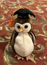 Ty Beanie Babies Wise The Owl, Retired, Tag Errors