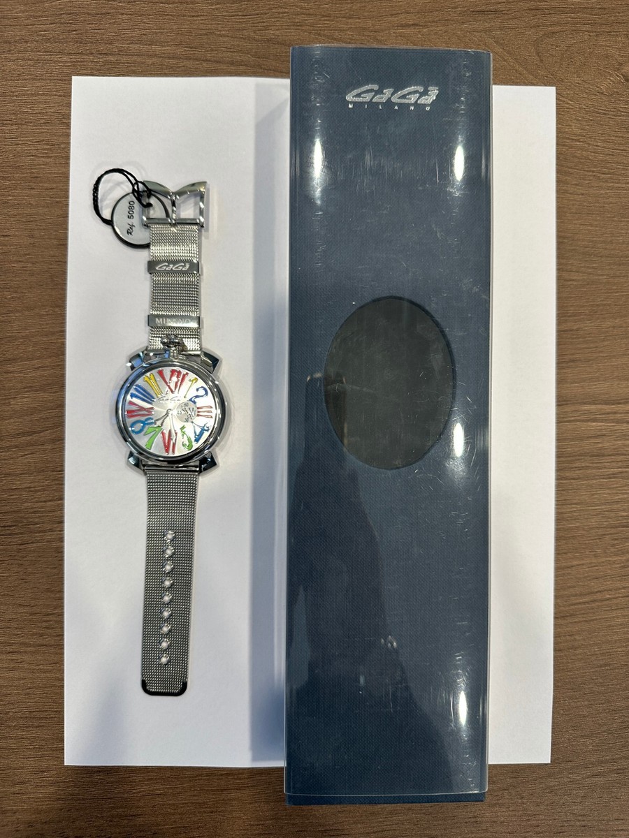 GAGA MILANO 46mm 5080.1 ステンレス アナログ 腕時計 楽天市場】GAGA MILANO SLIM 46MM ガガミラノ 腕時計 メンズ