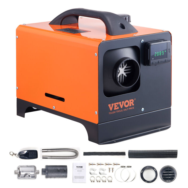 VEVOR Diesel Air Heater All-in-One 5/8 KW With LCD Remote Control Bluetooth VEVOR Diesel Air Heater All-in-One 5/8 KW With LCD Remote Control Bluetooth