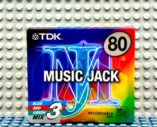 MD        TDK  MUSIC JACK MJ  80  3 PACK  MULTI BLANK MINI DISCS  (3) (SEALED)