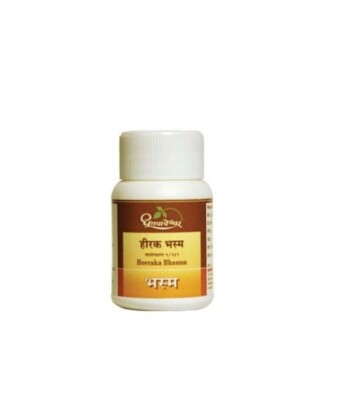 Dhootapapeshwar Heeraka Bhasma 100mg Pulver KOSTENLOSER VERSAND