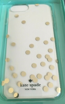 Kate Spade iPhone 6 Plus / 6s+ / 7+ / 8+ Hartschalenhülle - GOLD Konfetti Punkte