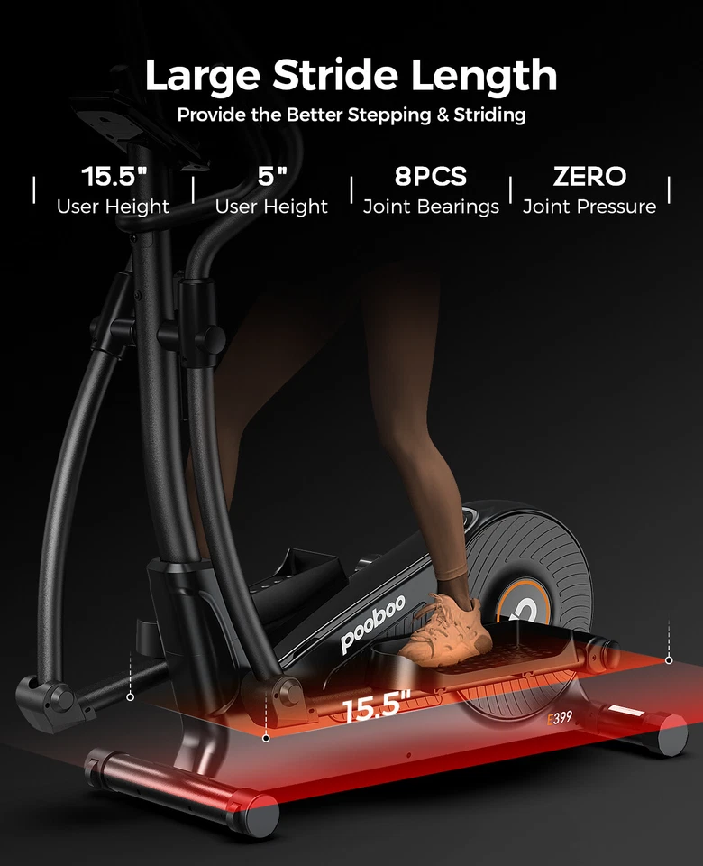 Elliptical Machine Elliptical Exercise Machine with 16-Level Resistance For Home - Image 4 of 4