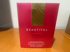 Estee Lauder Beautiful Perfumed Body Powder with Puff, 3.5oz/100g,NIB