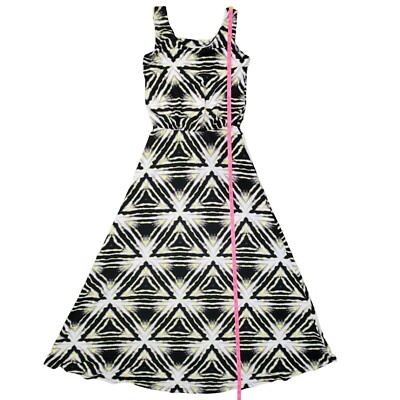 FOREVER 21 - WOMEN'S YELLOW/BLACK TIE-DYE PRINT STRETCH KNIT MAXI DRESS -  SIZE S | eBay