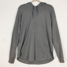 BCG Hoodie Sweatshirt Women's Large Grey Pullover Long Sleeve with Thumb Holes