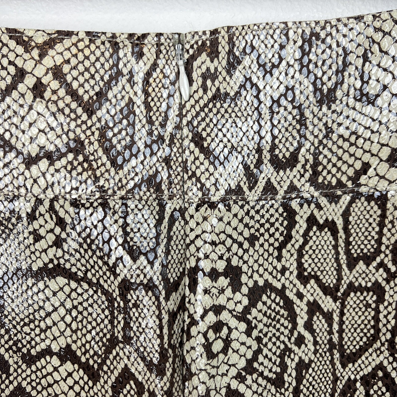 St. Vincent Python Embossed Suede Pencil Skirt Wo… - image 3