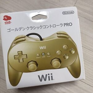 Club Nintendo Official Golden Classic Controller Pro Wii Wii U Limited Edition Ebay