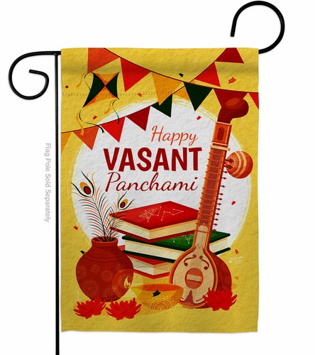 Vasant Panchami Garden Flag Faith Religious Decorative Gift Yard House Banner - Picture 2 of 17