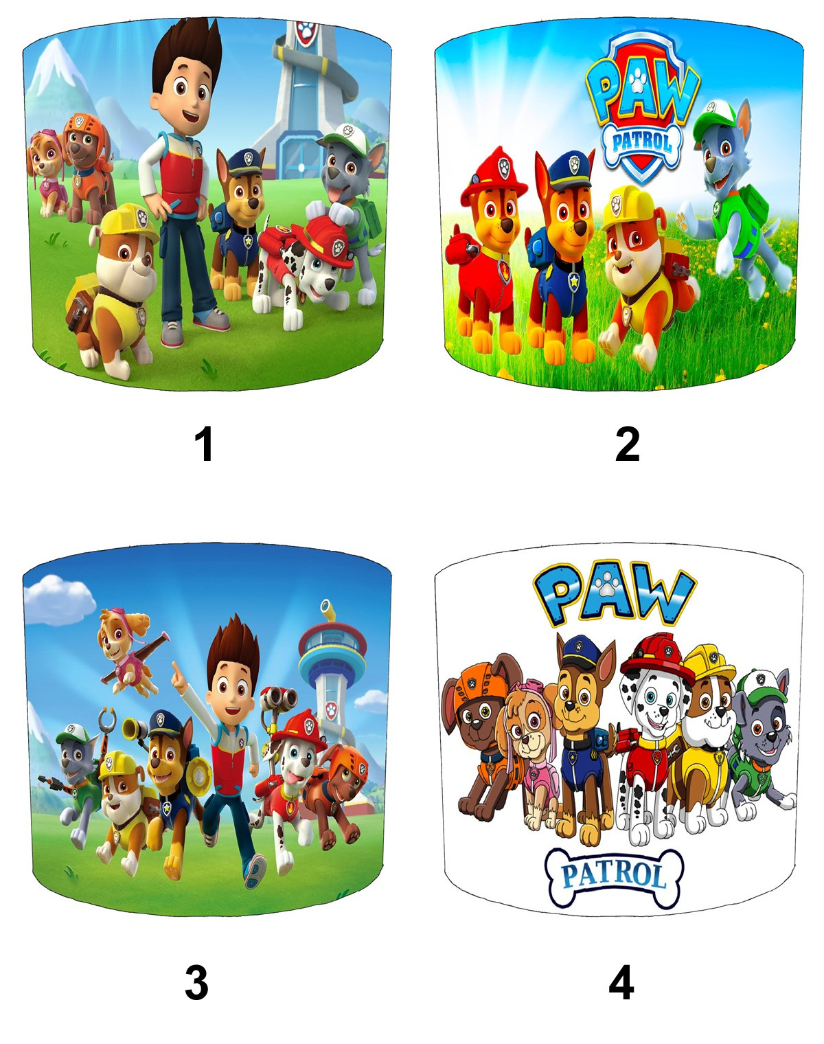 Paw Patrol Paralume Lampada Da Soffitto Da Tavolo 1 Pz Metallo Carta PVC