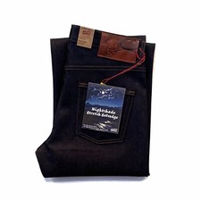 Naked  Famous Denim Strong Guy Nightshade Stretch Selvedge Jeans New With Tags