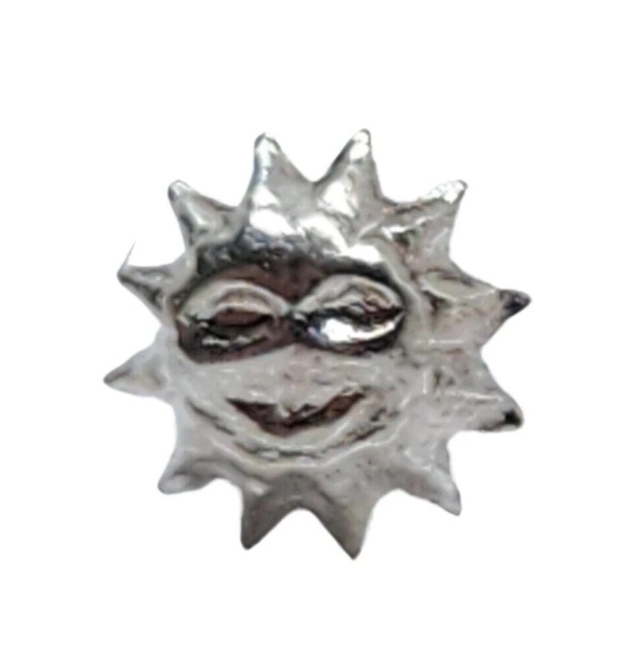 Sun Nose Stud Happy Sun 22 g (0,6 mm) argento sterling 925 estremità a sfera ... - Immagine 2 di 4