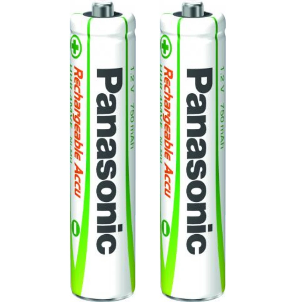 2 piles rechargeables AAA pour telephone sans fil LR03 HR03 750mah Panasonic