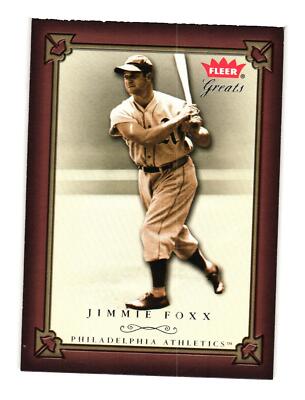 2004 Fleer Greats of the Game #4 Jimmie Foxx Philadelphia