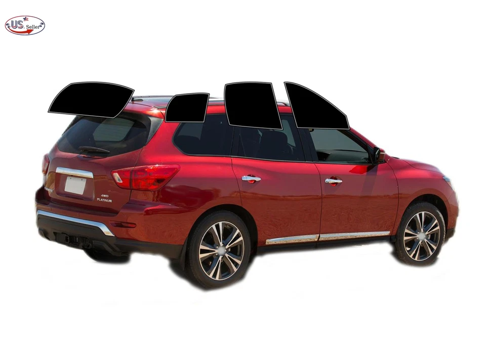 Kit de película de tinte de ventana de 2 capas precortada personalizada computarizada para TODOS los Nissan Pathfinder Foto 2 de 4