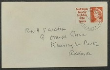 z(AUS-2929) Australia 1966 envelope "Send Money Securely by Money Order Service"