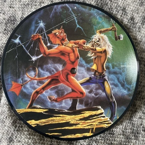Iron Maiden  .. Run To The Hills 7" Picture Disc 1982 EXCELLENT CONDITION
