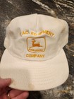 Vintage John Deere Tac Equipment Company Patch Snapback Trucker Hat Cap *READ* — photo 1