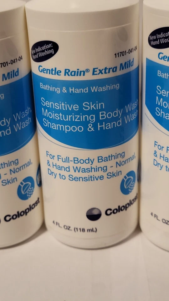 Lote de (3) Botellas de 4 OZ Coloplast Suave Lluvia Extra Suave Hidratante Lavado. 2J Foto 2 de 4