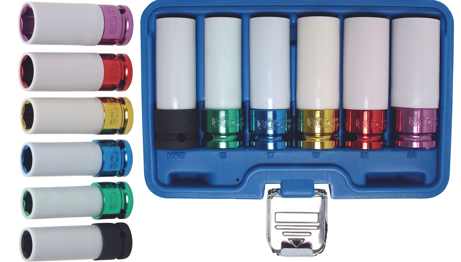 Douilles impact jantes alu sans rayer avec empreinte MS17 Mercedes