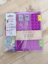 WAFF Soft Silicone Cover Journal Kit with 150 Locking Cubes Pink BRAND NEW