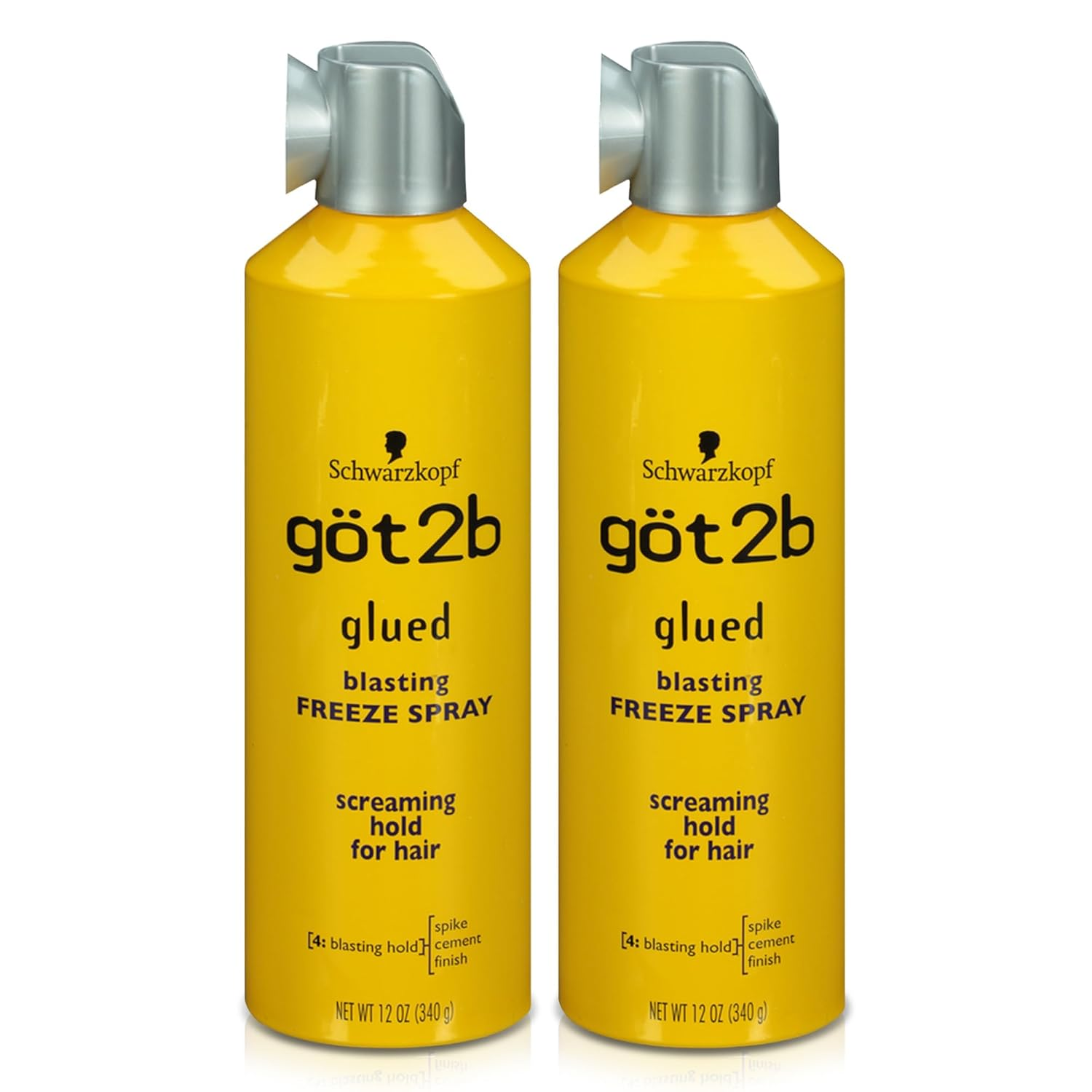 Glued Blasting Freeze Hairspray 12 Oz 2-Pack Strong Hold