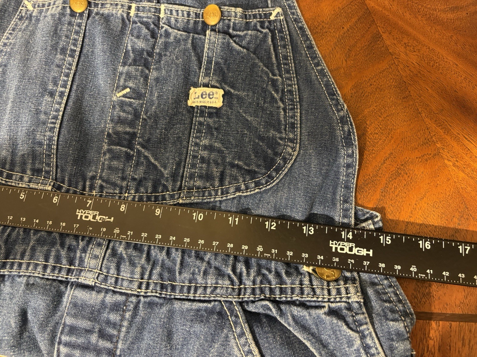 VTG 40s 50s Lee Jelt Denim Overalls Sanforized Un… - image 12