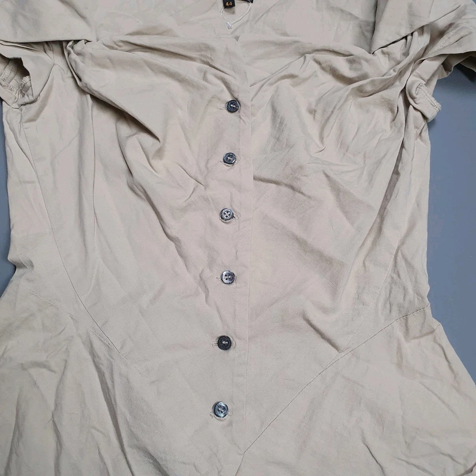 VIVIENNE WESTWOOD ANGLOMANIA 44 / UK 12 Corset-Look Bustier Blouse Peplum Top - Image 4 of 4