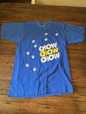 VTG Blue Purina Chow Single Stitch Shirt Graphic T-Shirt M Made in USA Puppy Dog
