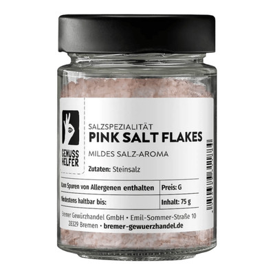 Pink Salt Flakes, im Glas Bremer Gewürzhandel, 75g