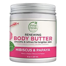 Petal Fresh Pure Renewing Hibiscus & Papaya Body Butter, Organic Coconut Oil,