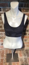 lululemon athletica Black/Gray Camo Pullover Sports Bra Wireless Logo - Women M