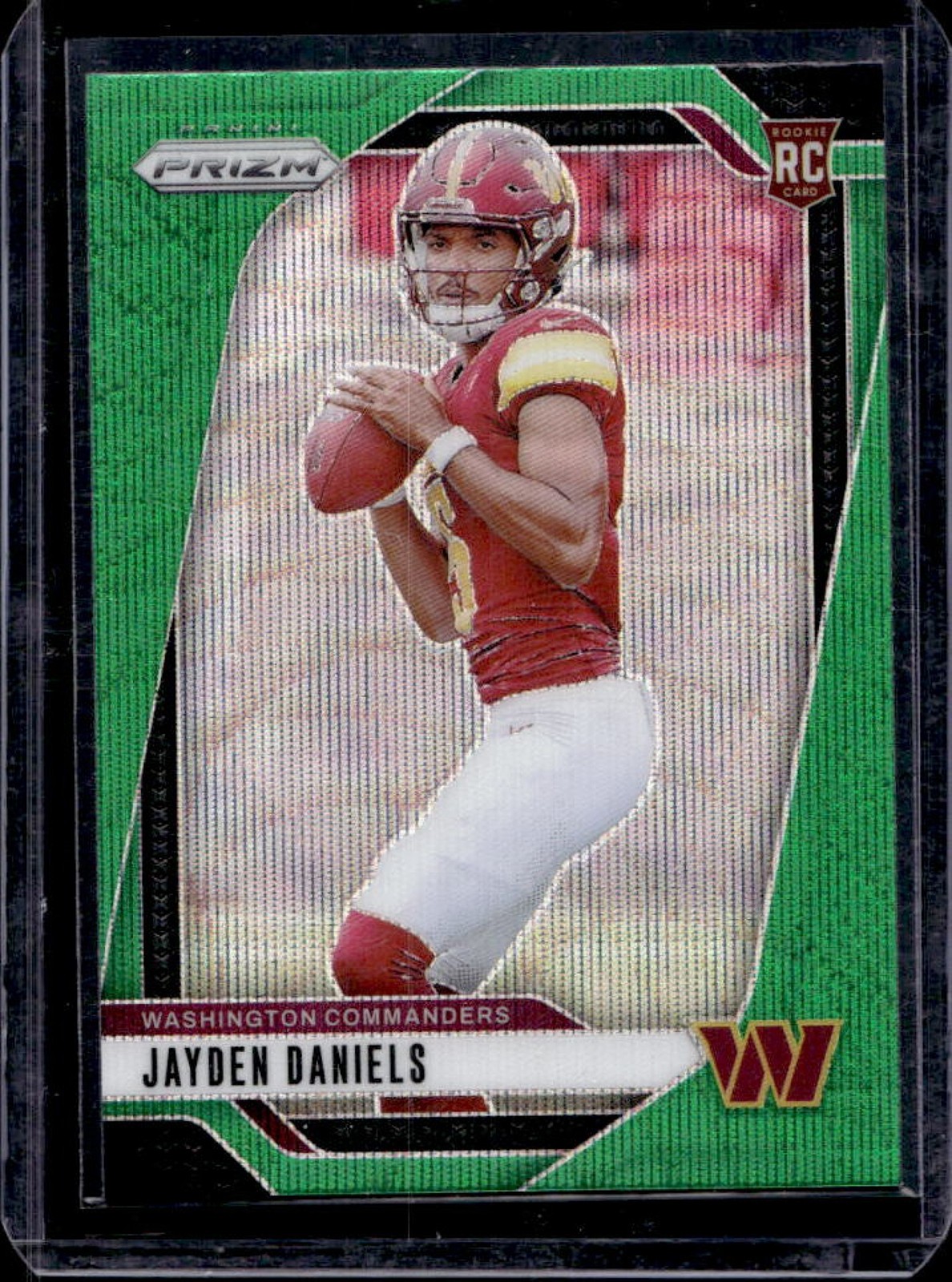 2024 Prizm Jayden Daniels RC Green Wave #347 Commanders