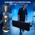 Yescom Rectangular Electric Bass Guitar Case Hard Shell w/ Folding Guitar Stand — photo 5