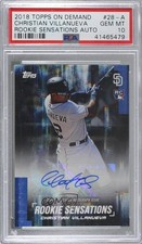 2018 On Demand Rookie Sensations Christian Villanueva PSA 10 GEM MT Auto 1c7