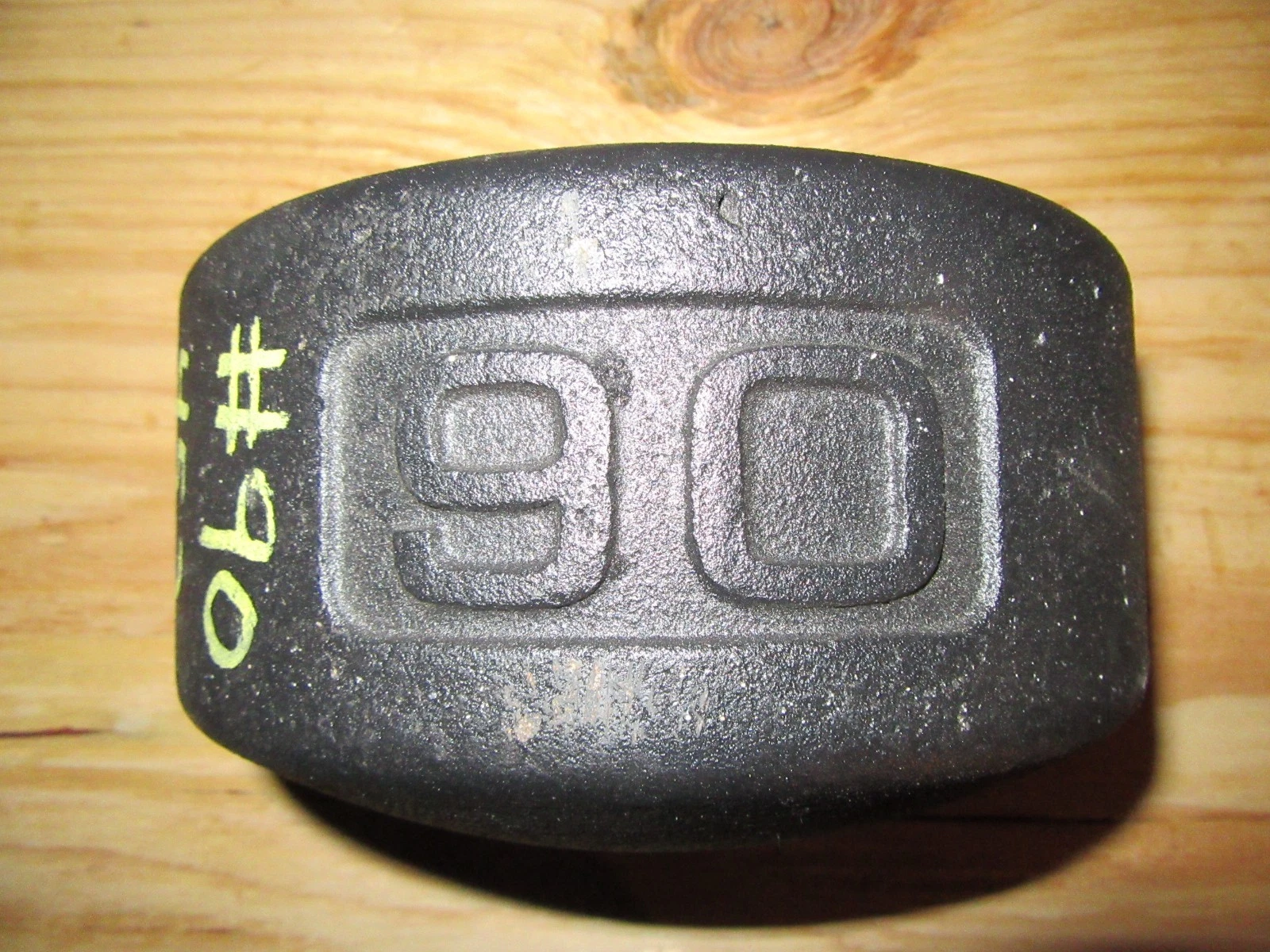 YORK Legacy Half 90 Pound Blob Grip Number Side 2nd Generation