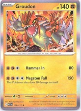 Groudon Ascended Heroes 108/217 Rare Pokemon Holo Near Mint Pokemon Card