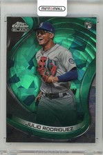2022 Topps Chrome Black Julio Rodriguez Green Atomic /99 Mariners