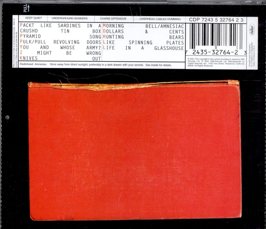 radiohead AMNESIAC SPECIAL BOOK & CD未開封 radiohead AMNESIAC SPECIAL BOOK & CD未開封 Radiohead