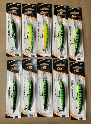 Bomber Deep Long A Crank Bait Bengal Fire Tiger X 10 NIP Crank Bait Lot Last One