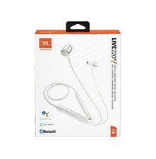 JBL LIVE 220 Wireless In-Ear Neckband Bluetooth HEADPHONES White Earbuds