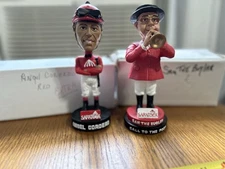 NIB Angel Cordero & Sam The Bugler Bobble Heads 
